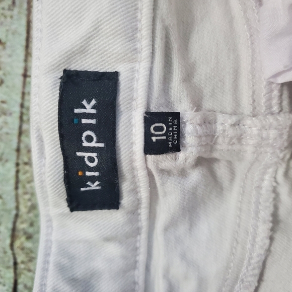 Kidpik Denim White with Purple Sequin Stripe Skirt - Picture 7 of 10